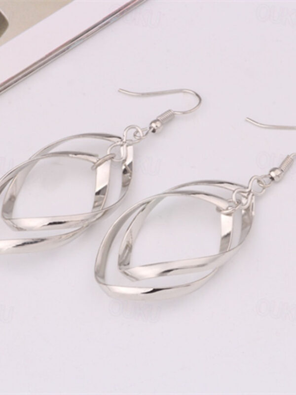 1 Pair Drop Earrings For Women's Party Evening Gift Date Alloy Fancy Fashion 2025 - US $3.49