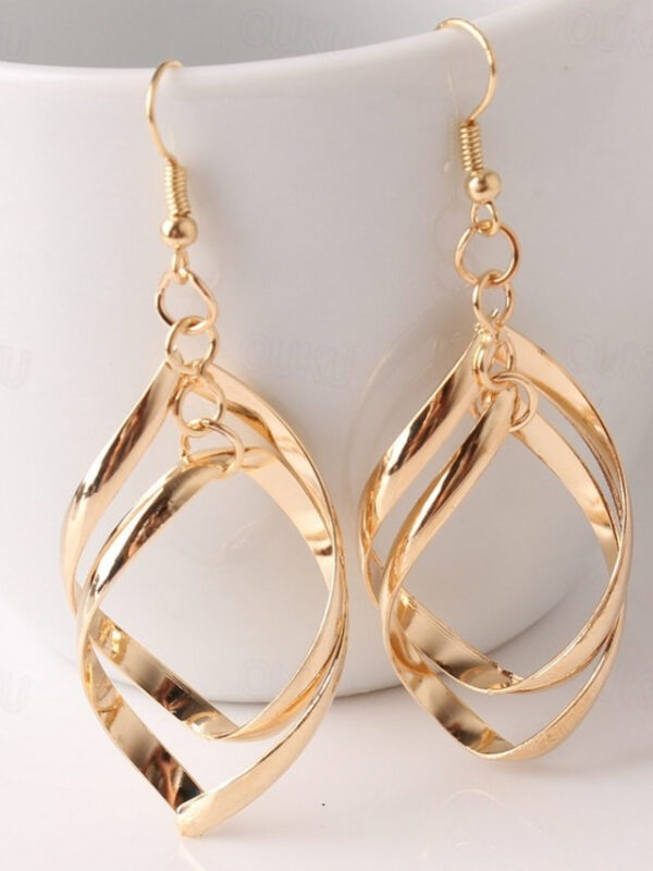 1 Pair Drop Earrings For Women's Party Evening Gift Date Alloy Fancy Fashion 2025 - US $3.49