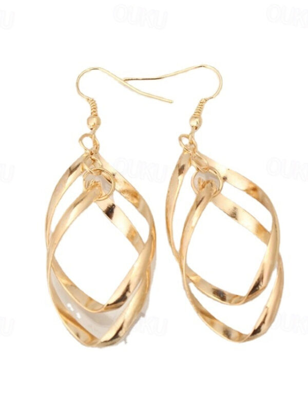 1 Pair Drop Earrings For Women's Party Evening Gift Date Alloy Fancy Fashion 2025 - US $3.49