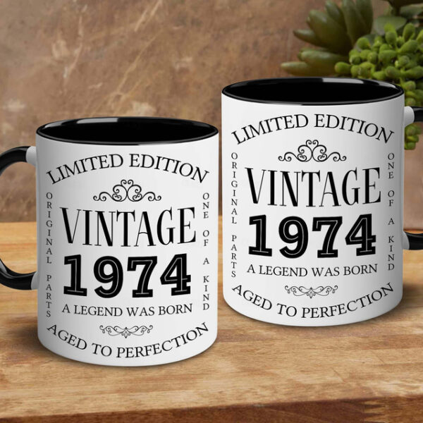 1pc Birthday Mugs Gifts For Men and Women Ceramic 1984 Coffee Mugs 40th Birthday Gift Ideas 40 Year Old Birthday Gifts for Mom Dad Family Birthday Val