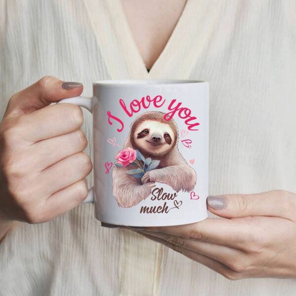 1PC I Love You Slow Much Coffee Mug Ceramic Coffee Cups Cute Sloth Water Cups Summer Winter Drinkware Birthday Gifts Holiday Gifts New Year Gifts Vale