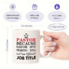 1pc Inspirational Pastor Coffee Mug - 11oz Porcelain Cup for Summer and Winter Drinks - Perfect Birthday Holiday Thanksgiving and Christmas Gift 2025