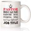 1pc Inspirational Pastor Coffee Mug - 11oz Porcelain Cup for Summer and Winter Drinks - Perfect Birthday Holiday Thanksgiving and Christmas Gift 2025