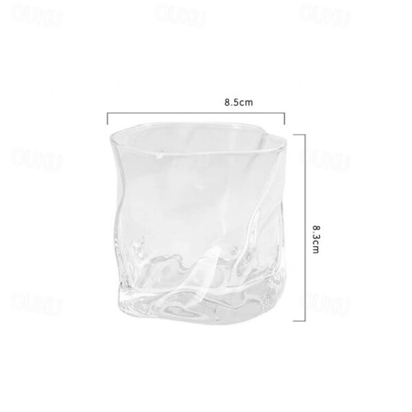 1pcs Glass Bar Transparent Whiskey Glass Creative Bar Japanese Glass Beer Glass Influencer Cup. 2025 - US $5.49