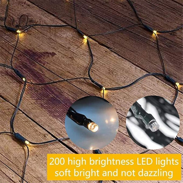 2x3M Solar Mesh Net Fairy String Light 1.5mx1.5m 8 Modes Outdoor Garden Patio Balcony Window Curtain Garland Light 2025 - US $17.49