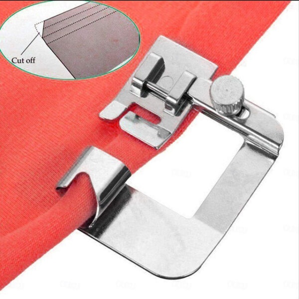 3 Sizes Wide Rolled Hem Pressure Foot Sewing Machine Presser Foot Hemmer Foot Set 1/2 Inch 3/4 Inch 1 Inch Low Shank Sewing Machine Presser Foot for B