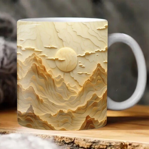 3D Jesus Mug 3D Print Coffee Cup Mug Gift for Christians White Ceramics 330ml 12oz Birthdays Anniversaries Christmas Weddings Best Gifting Ideas for C