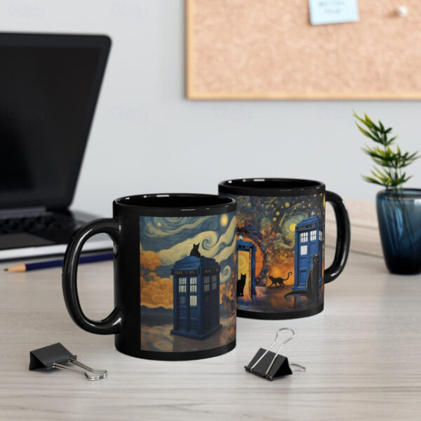 Ceramic Doctor Insp Mug Tardis-Inspired Creation Perfect for Creative Souls and Fans of Doctor Who, Making It an Ideal Gift for Those Who Appreciate I