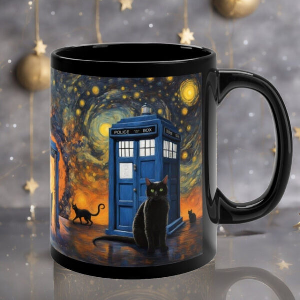 Ceramic Doctor Insp Mug Tardis-Inspired Creation Perfect for Creative Souls and Fans of Doctor Who, Making It an Ideal Gift for Those Who Appreciate I