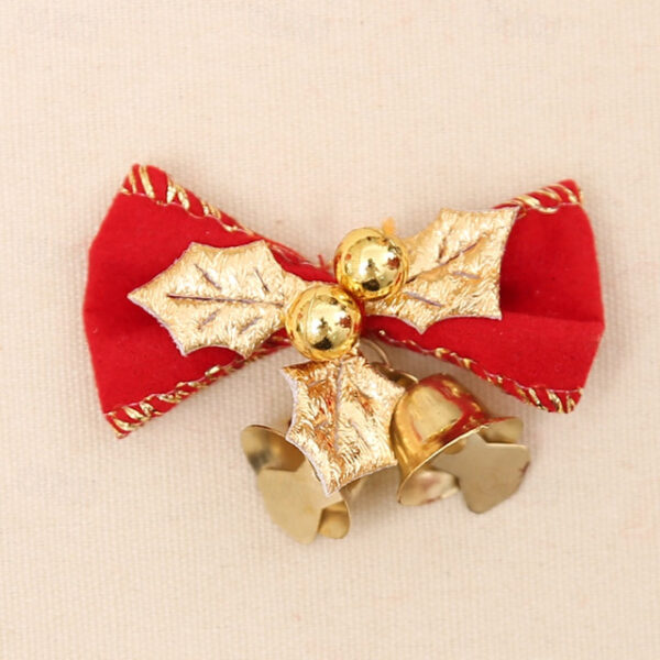 Christmas Bow, Christmas Wreath Christmas Tree Decoration Gifts, with Iron Bells 2025 - US $2.99