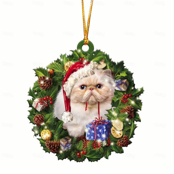 Christmas Decorations Christmas Tree Pendants Personalized Family Wooden Super Cute Cats Hangings Gifts Xmas Gift 2025 - US $5.99