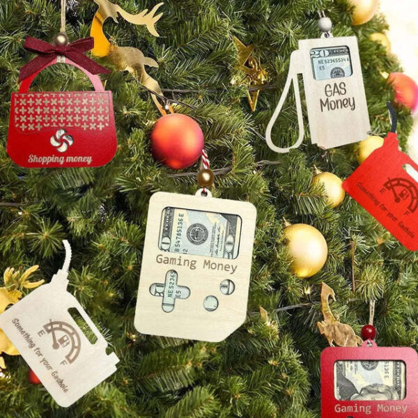 Christmas Gas Money Ornament, Christmas Wallet Pendant Home Decoration, Christmas Tree Decoration, Xmas Gift 2025 - US $6.99