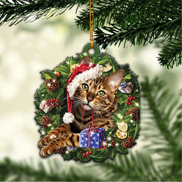 Christmas Kawaii Cat Car Ornament, Christmas Tree Ornament Pendant, Christmas Pendant Ornaments, Christmas Tree Decor, Christmas Decor, Christmas Tree