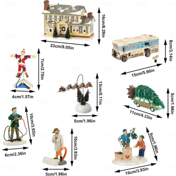 Christmas National Lampoon Resin Figurine Vacation Holiday House Hand-Painted Village Display Gift Christmas Home Deoration Xmas Gift 2025 - US $10.99