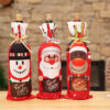 Christmas Wine Bottle Cover Drill Merry Xmas Drawstring Bag New Year Table Decoration 2025 - US $4.99
