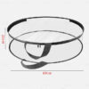 Christmas Wreath Storage Bag 24 Inch - Clear PVC Plastic for All View Durable Plastic Fabric Dual Zippered Bag for Holiday Artificial Christmas Wreath