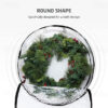 Christmas Wreath Storage Bag 24 Inch - Clear PVC Plastic for All View Durable Plastic Fabric Dual Zippered Bag for Holiday Artificial Christmas Wreath