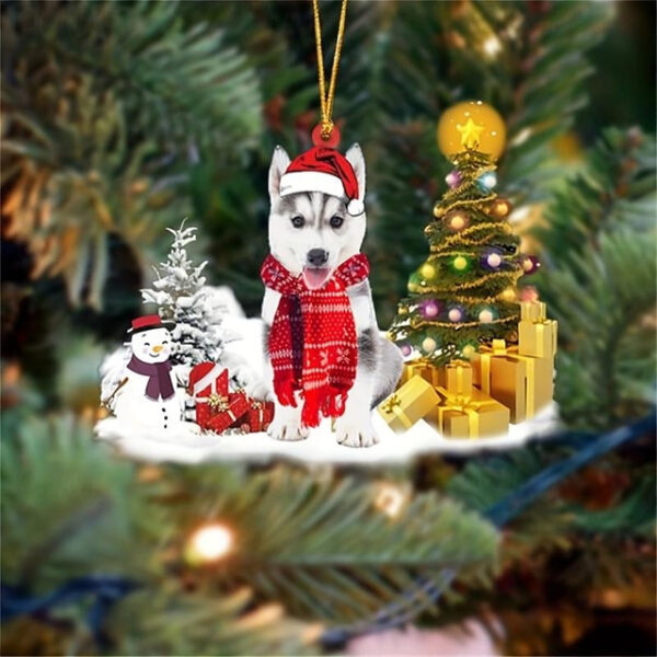 Creative New Car Pendant Christmas Dog Snowman Ornament Christmas Tree Pendant Acrylic Backpack Pendant Xmas Gift 2025 - US $7.49