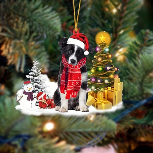 Creative New Car Pendant Christmas Dog Snowman Ornament Christmas Tree Pendant Acrylic Backpack Pendant Xmas Gift 2025 - US $7.49