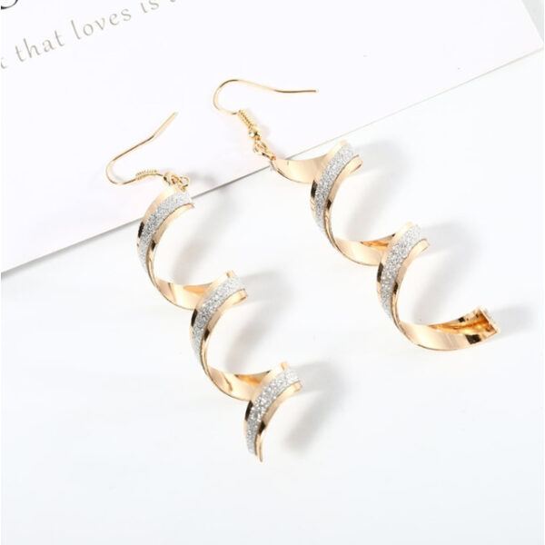 Drop Earrings Dangle Earrings For Women's Party Wedding Casual Alloy Wave Gold Silver 2025 - US $3.49