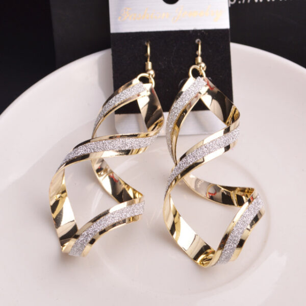 Drop Earrings Dangle Earrings For Women's Party Wedding Casual Alloy Wave Gold Silver 2025 - US $3.49