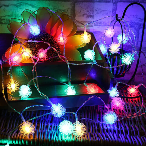 Firefly Dandelion Fairy String Lights 10M-50M Solar and Plug-in Dual Purpose Outdoor Waterproof Blossoms String Lights Flowers Creative String Lights