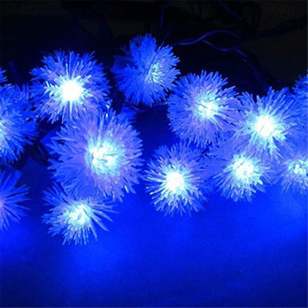 Firefly Dandelion Fairy String Lights 10M-50M Solar and Plug-in Dual Purpose Outdoor Waterproof Blossoms String Lights Flowers Creative String Lights