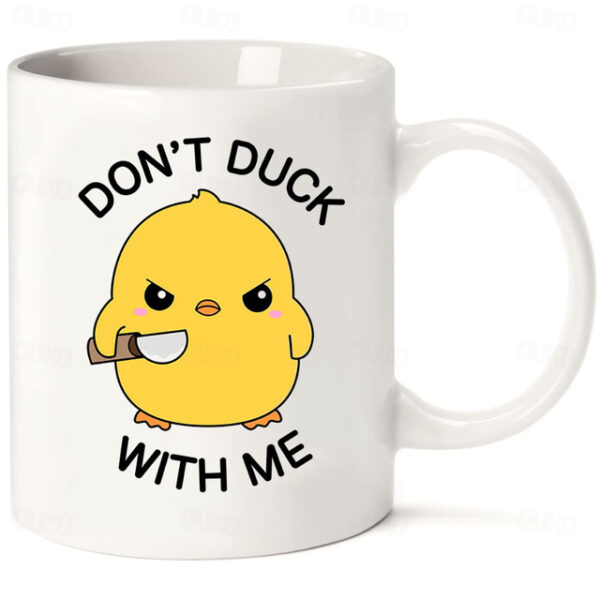 Funny Sarcastic Quote Duck Coffee Mug DUCK 11oz Ceramic Mug Funny Mug Funny Coffee Mug For Family/Friends/Sister/Colleague Novelty Coffee Mug Summer