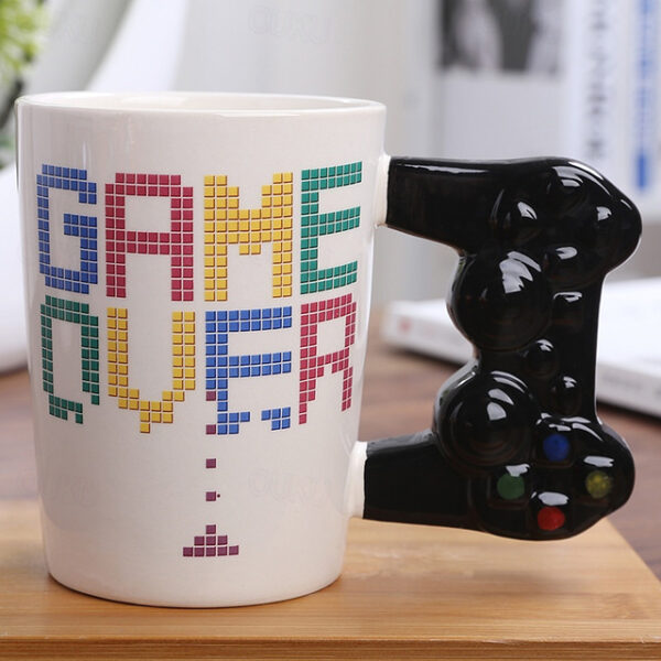 Game End Coffee Cup 3D Game Controller Processing Mug Porcelain Cup Milk Tea Cup Game Birthday Gift 2025 - US $10.49