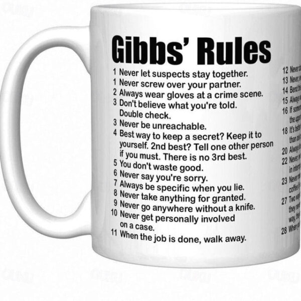 Gibbs Rules mugs 11oz Simple Office Ceramic Coffee Mug Success criteria Tea Cup Gift For Your Wife Husband 2025 - US $16.99