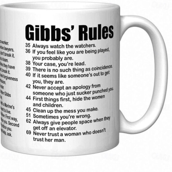 Gibbs Rules mugs 11oz Simple Office Ceramic Coffee Mug Success criteria Tea Cup Gift For Your Wife Husband 2025 - US $16.99