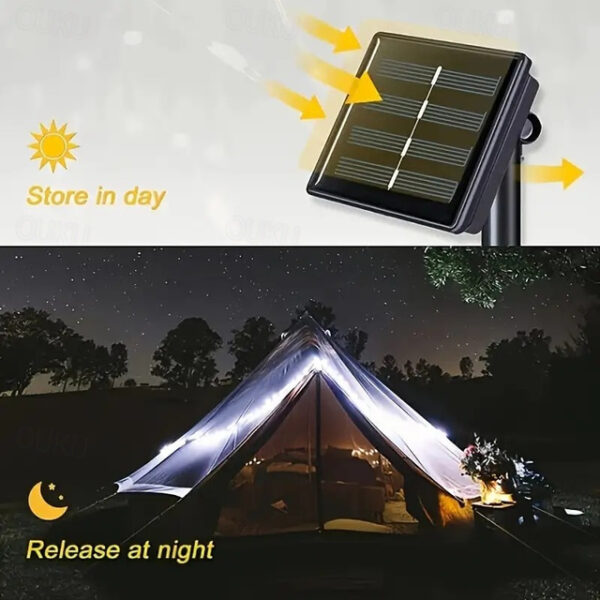 LED Solar Light 7M Outdoor Waterproof Fairy Garland String Lights Solar Lamp Decoration for Christmas Party Garden Patio 7M-50LEDs 12M-100LEDs 22M-200