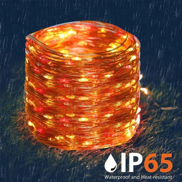 LED Solar Light 7M Outdoor Waterproof Fairy Garland String Lights Solar Lamp Decoration for Christmas Party Garden Patio 7M-50LEDs 12M-100LEDs 22M-200