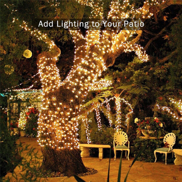 LED Solar Outdoor String Lights, Waterproof 12m 100LEDs & 7m 50LED String Lights for Christmas Garden & Party 2025 - US $15.99