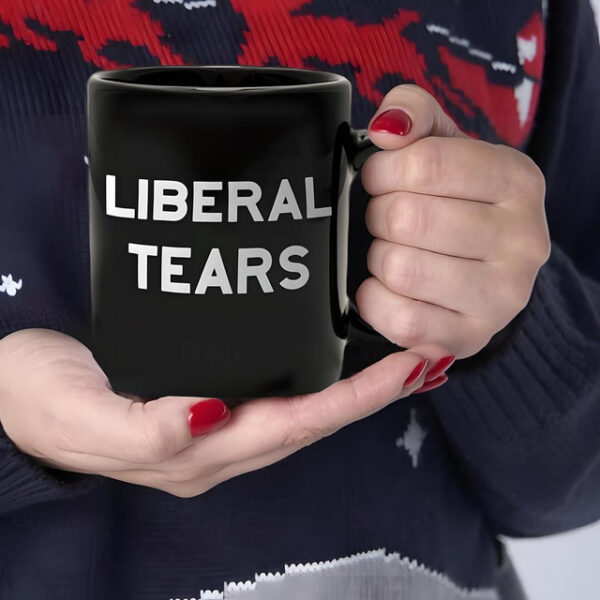 Liberal Tears Mug Black Graphic Coffee Mug Gift For Conservative Supporters 330ml/12oz Ceramics Cup Retro Vintage Design 2025 - US $13.49