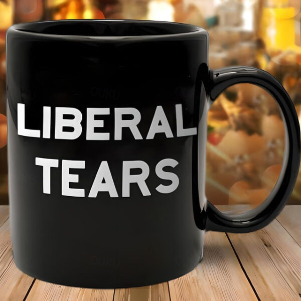 Liberal Tears Mug Black Graphic Coffee Mug Gift For Conservative Supporters 330ml/12oz Ceramics Cup Retro Vintage Design 2025 - US $13.49