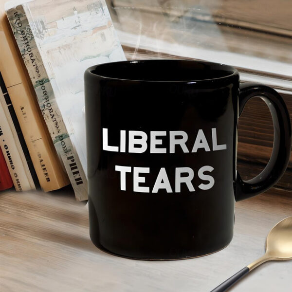 Liberal Tears Mug Black Graphic Coffee Mug Gift For Conservative Supporters 330ml/12oz Ceramics Cup Retro Vintage Design 2025 - US $13.49