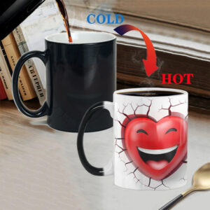 Magic Mug, Jelly Bean Magic Mug Magic 3D Illusion Ceramic Gift Coffee Mug, 11 oz Magic Color Changing Coffee Mug Cup, Cute Xmas Gift Mug 2025 - US $12