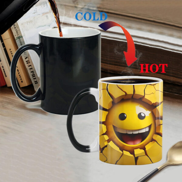 Magic Mug, Jelly Bean Magic Mug Magic 3D Illusion Ceramic Gift Coffee Mug, 11 oz Magic Color Changing Coffee Mug Cup, Cute Xmas Gift Mug 2025 - US $12