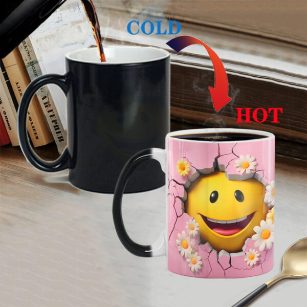 Magic Mug, Jelly Bean Magic Mug Magic 3D Illusion Ceramic Gift Coffee Mug, 11 oz Magic Color Changing Coffee Mug Cup, Cute Xmas Gift Mug 2025 - US $12