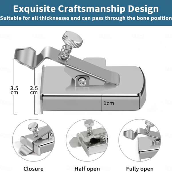 Magnetic Seam Guide for Sewing Machine Magnetic Sewing Guide with Clip Multifunctional Ruler Hemmer Guide Seam Guide Hem Guide for Walking Foot Sewing