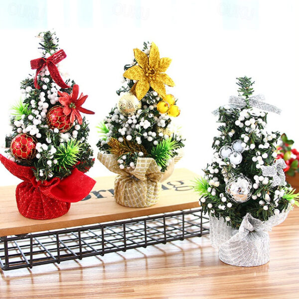 Mini Christmas Decorative Tree Restaurant Desktop Placement Christmas Tree Scene Decoration Small Tree Potting Festival Scene Layout 2025 - US $5.99