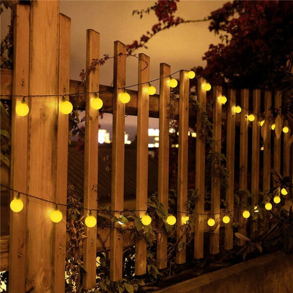 Mini Globe String Lights Solar LED Fairy String Lights Christmas Lights 12M 100LED 5M 20LED Outdoor Waterproof IP65 Camping Flexible Holiday Lights f