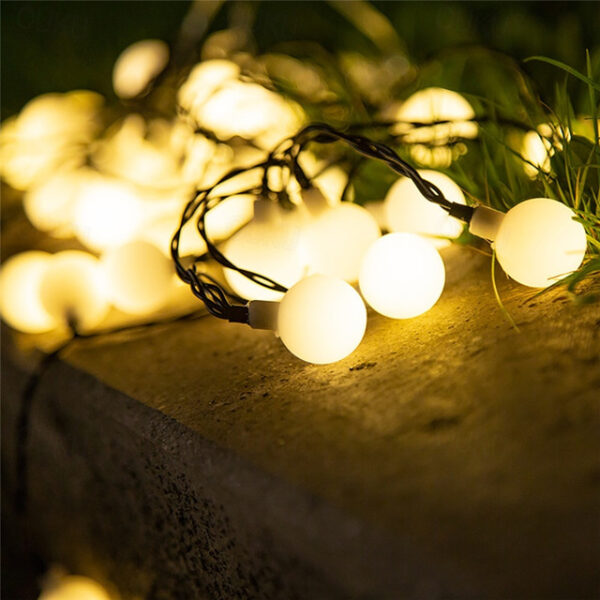 Mini Globe String Lights Solar LED Fairy String Lights Christmas Lights 12M 100LED 5M 20LED Outdoor Waterproof IP65 Camping Flexible Holiday Lights f