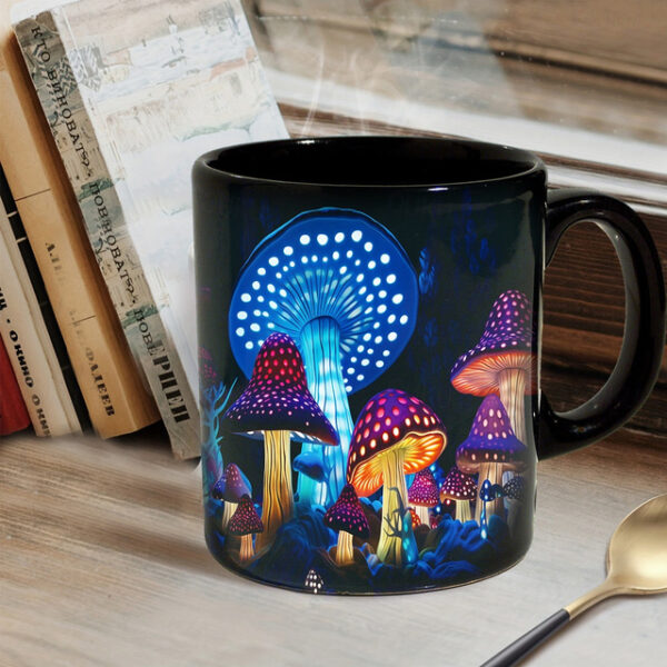 Mushroom Fantasy Mug - Trippy Misty Nature Design, Perfect Gift for Nature Lovers and Fantasy Enthusiasts 2025 - US $9.49