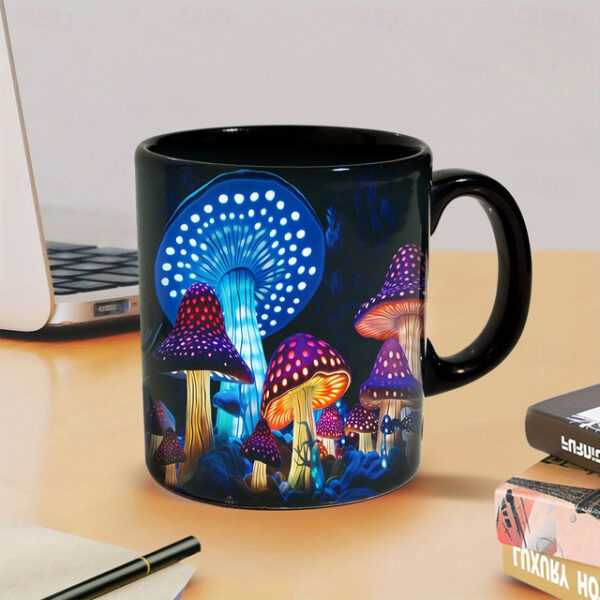 Mushroom Fantasy Mug - Trippy Misty Nature Design, Perfect Gift for Nature Lovers and Fantasy Enthusiasts 2025 - US $9.49