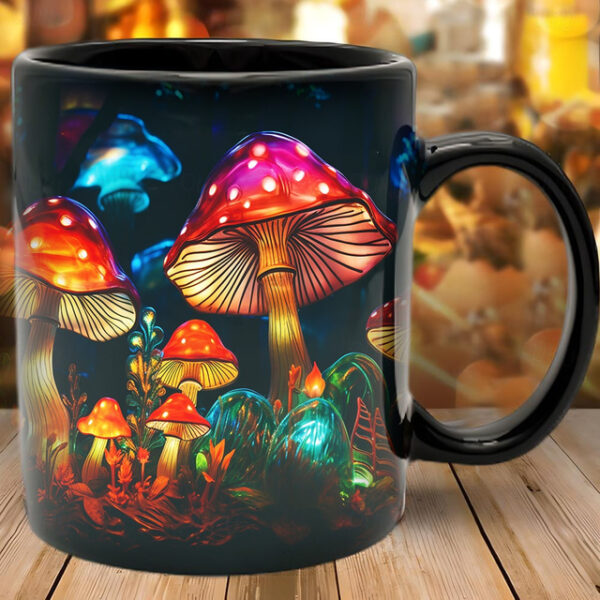 Mushroom Fantasy Mug - Trippy Misty Nature Design, Perfect Gift for Nature Lovers and Fantasy Enthusiasts 2025 - US $9.49