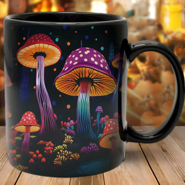 Mushroom Fantasy Mug - Trippy Misty Nature Design, Perfect Gift for Nature Lovers and Fantasy Enthusiasts 2025 - US $9.49