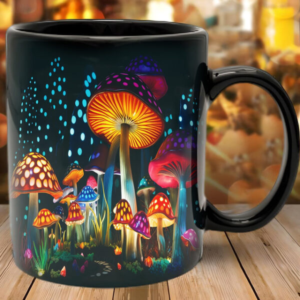 Mushroom Fantasy Mug - Trippy Misty Nature Design, Perfect Gift for Nature Lovers and Fantasy Enthusiasts 2025 - US $9.49