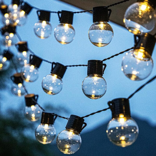 Outdoor Camping Lamp String Big Bulbs 5M-20LEDs 6.5M-30LEDs Waterproof Anti-crushed LED Light Bulbs Outdoor Backyard Garden Porch Decorative Tent Lig